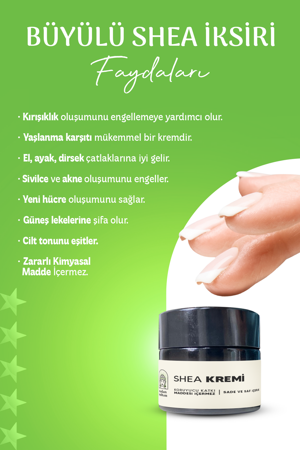 Nalan Sultan | Çanta Boy Orijinal Shea Kremi, El Yüz Vücut Bakım Kremi, Original Shea Butter, Yüksek Onarıcı Krem (10 ml)