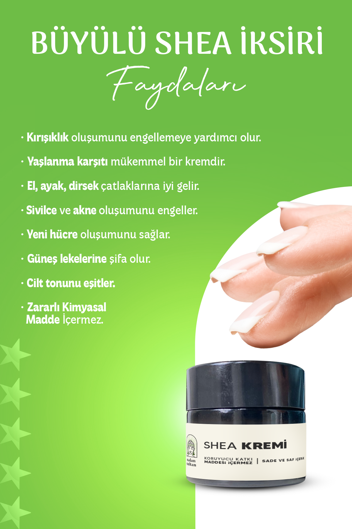 Nalan Sultan | Çanta Boy Orijinal Shea Kremi, El Yüz Vücut Bakım Kremi, Original Shea Butter, Yüksek Onarıcı Krem (10 ml)