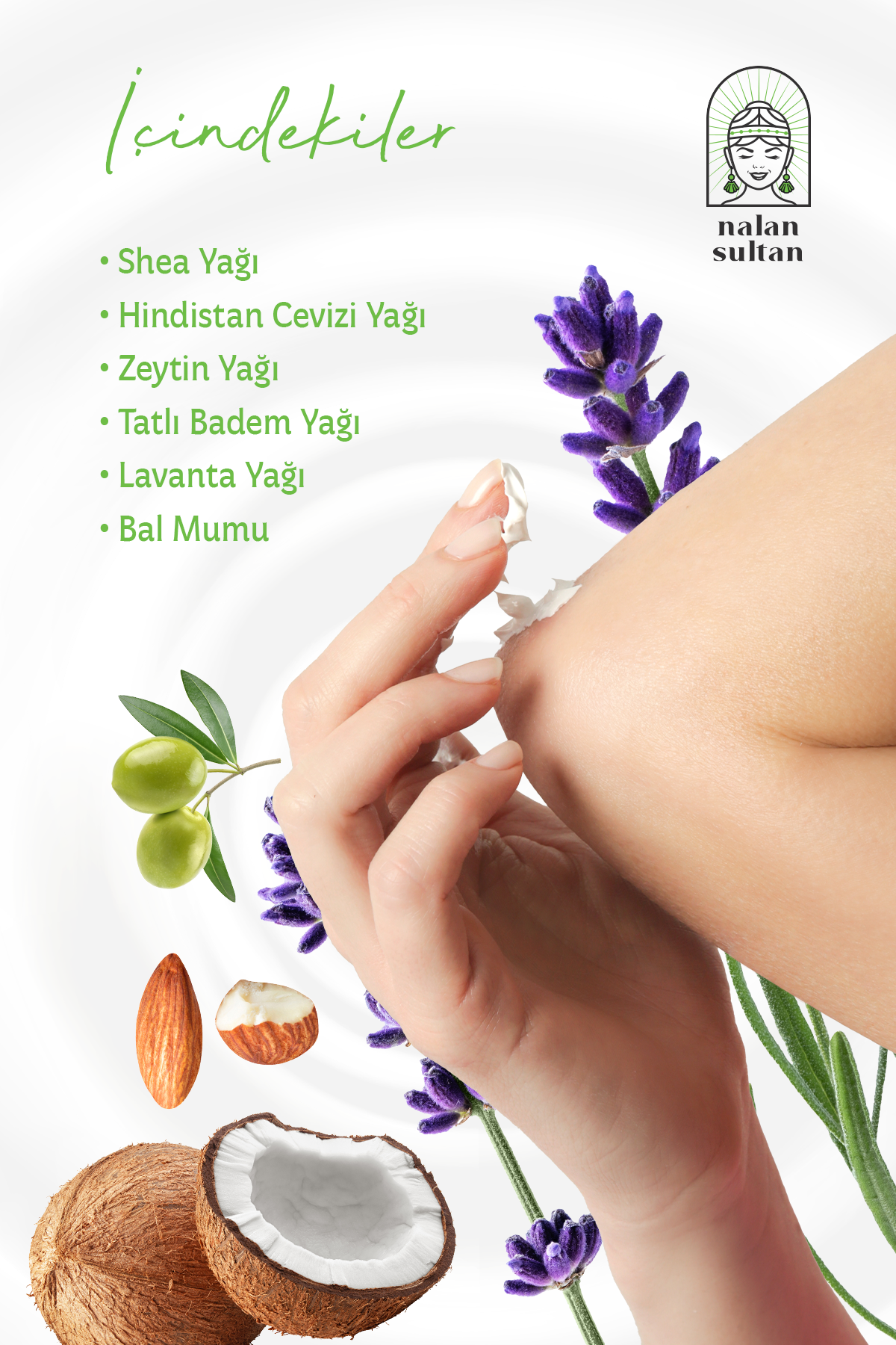 Nalan Sultan | Orijinal Shea Kremi, El Yüz Bakım Kremi, Yüksek Onarıcı Krem (50 ml)