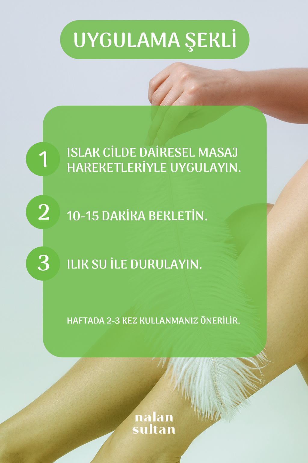 Nalan Sultan | Çilek Bacak Pelling |Yosun İçerikli Batık Giderici, Süper Besinli Spirulina Etkisi, Bitkisel (230 ml)