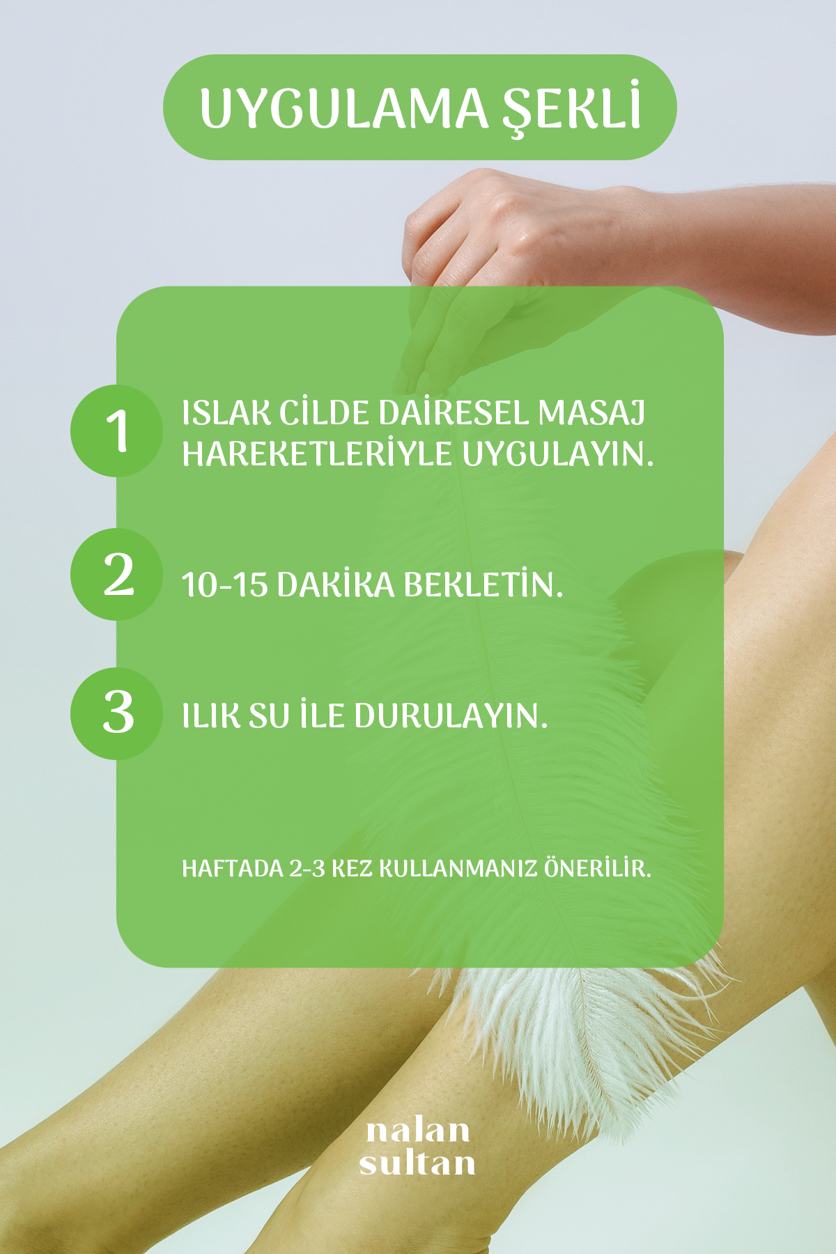 Nalan Sultan | Çilek Bacak Pelling |Yosun İçerikli Batık Giderici, Süper Besinli Spirulina Etkisi, Bitkisel (230 ml)