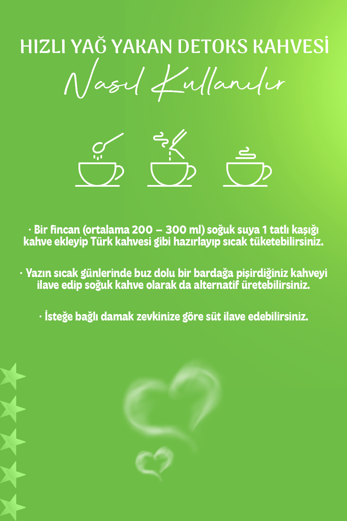 Hızlı Yağ Yakan Detoks Kahvesi | Gün Boyu Enerji, Bitkisel Diyet Kahve (1 Aylık) 250gr