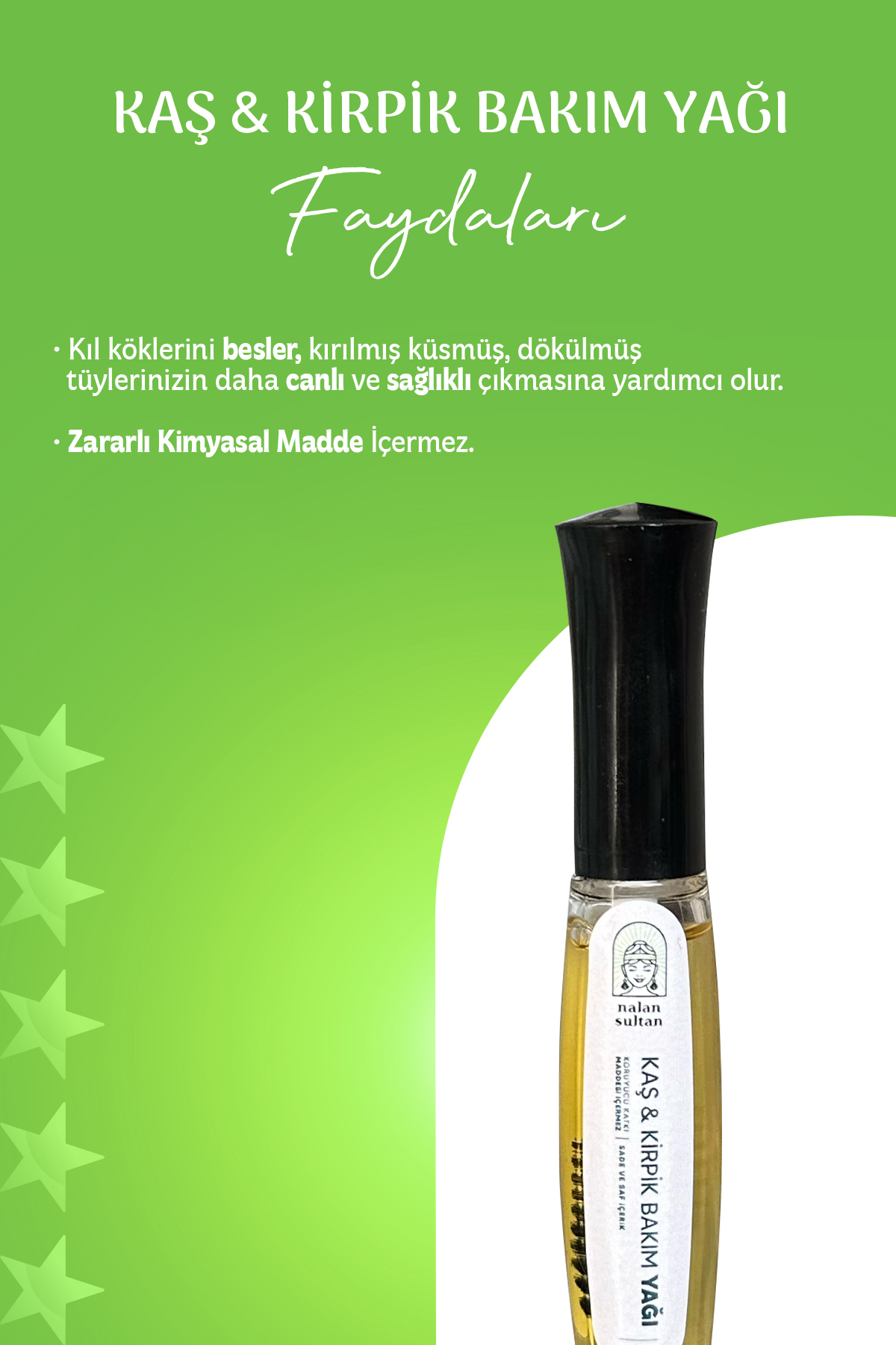 Kaş ve Kirpik Bakım Yağı | %100 Bitkisel Yıpranmış Kirpiklere Özel Selvi Yağlı Bakım Yağı (10ml)