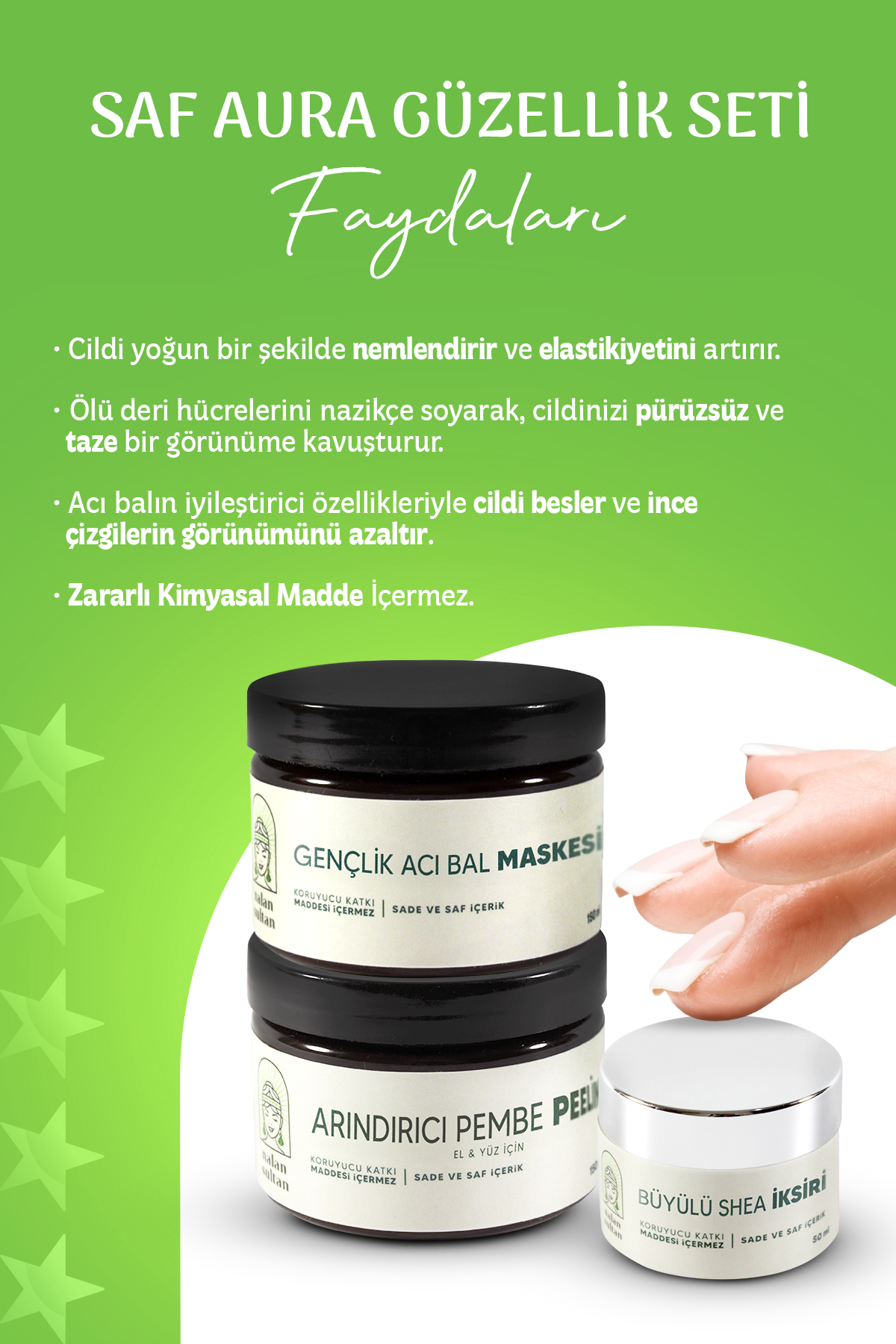 Saf Aura Güzellik Seti | Cilt Tonu Eşitleyici, Orijinal Shea Yağlı Krem, %100 Bitkisel Bakım Seti