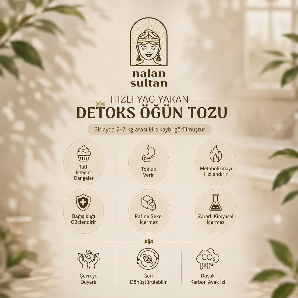 Hızlı Yağ Yakan Detoks Öğün Tozu (1 Aylık) 250 gr