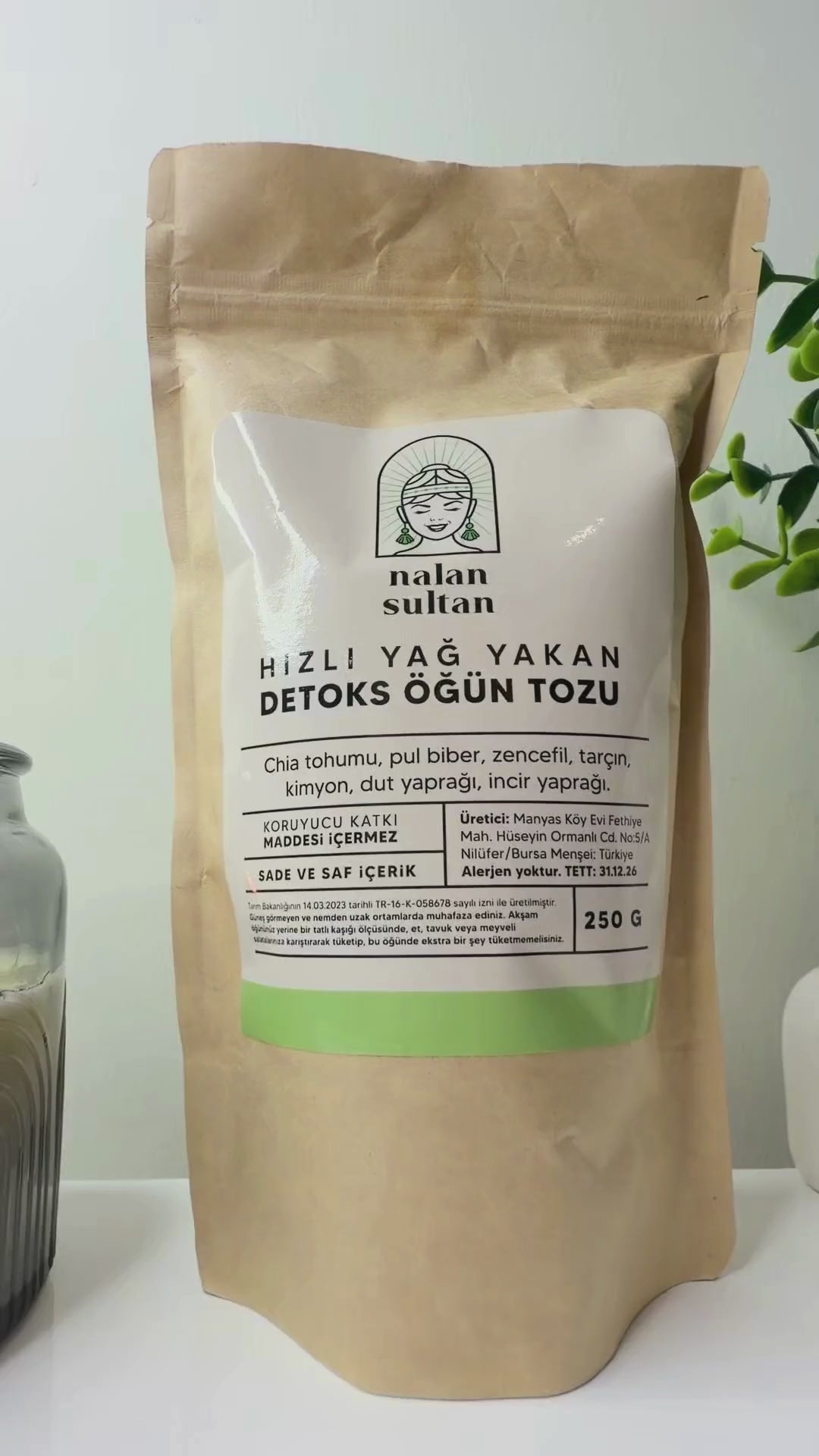 Hızlı Yağ Yakan Detoks Öğün Tozu (1 Aylık) 250 gr